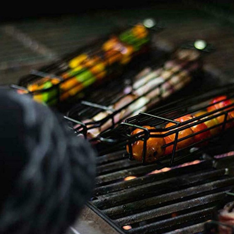 GrillEdge – Premium Grillkurvsett med sikre håndtak