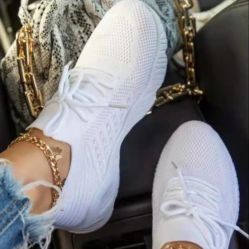 Sophia – Trendy sneakers med snøring og avslappet passform