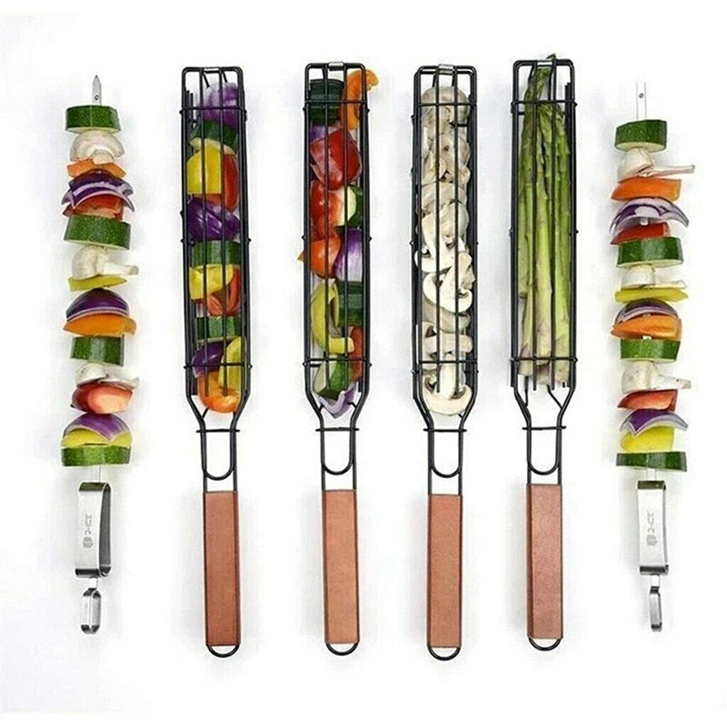 GrillEdge – Premium Grillkurvsett med sikre håndtak