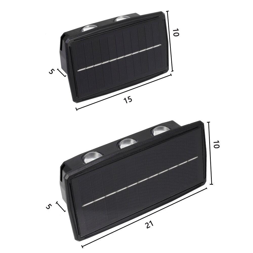 SolarGlow - Vanntett LED-veggbelysning utendørs for energieffektiv belysning