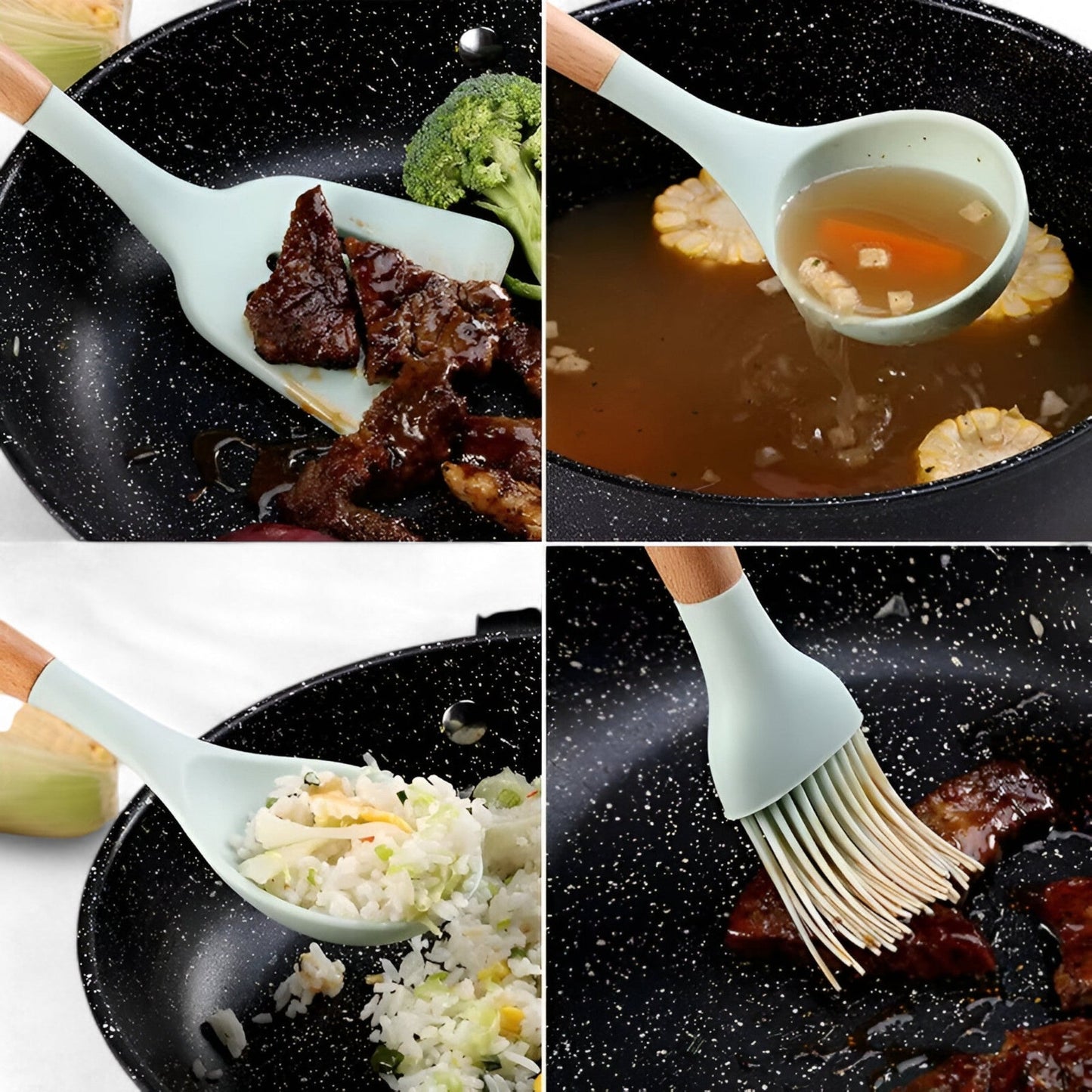 CookMate - Pålitelig kjøkkenredskapssett med 12 deler og oppbevaringsboks