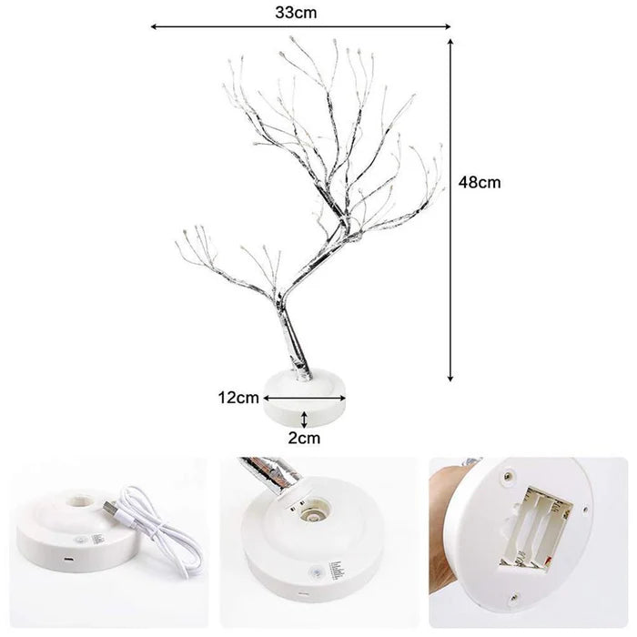 GlowTree – Elegant LED-trelampe med myk glød for en koselig atmosfære