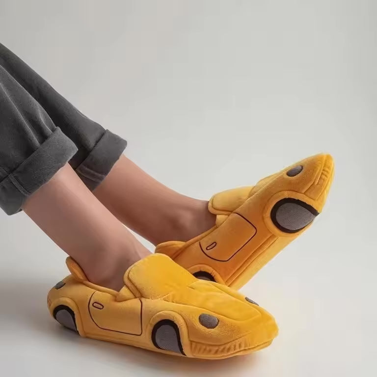 GearDrive - Tøfler med sklisikker såle og bilinspirert design