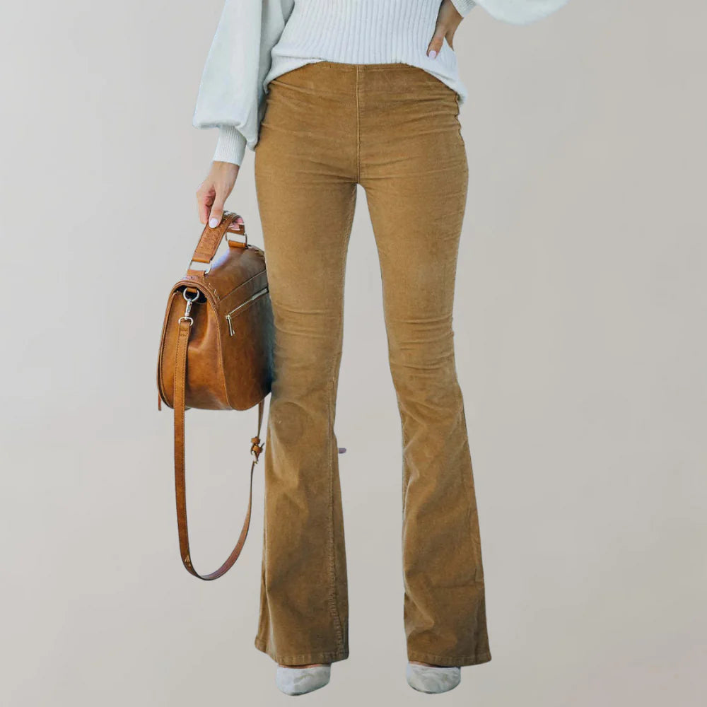 Ingrid - Flare Pants Med Høy Midje Og Smigrende Passform, Uanstrengt Stilig Og Komfortabel