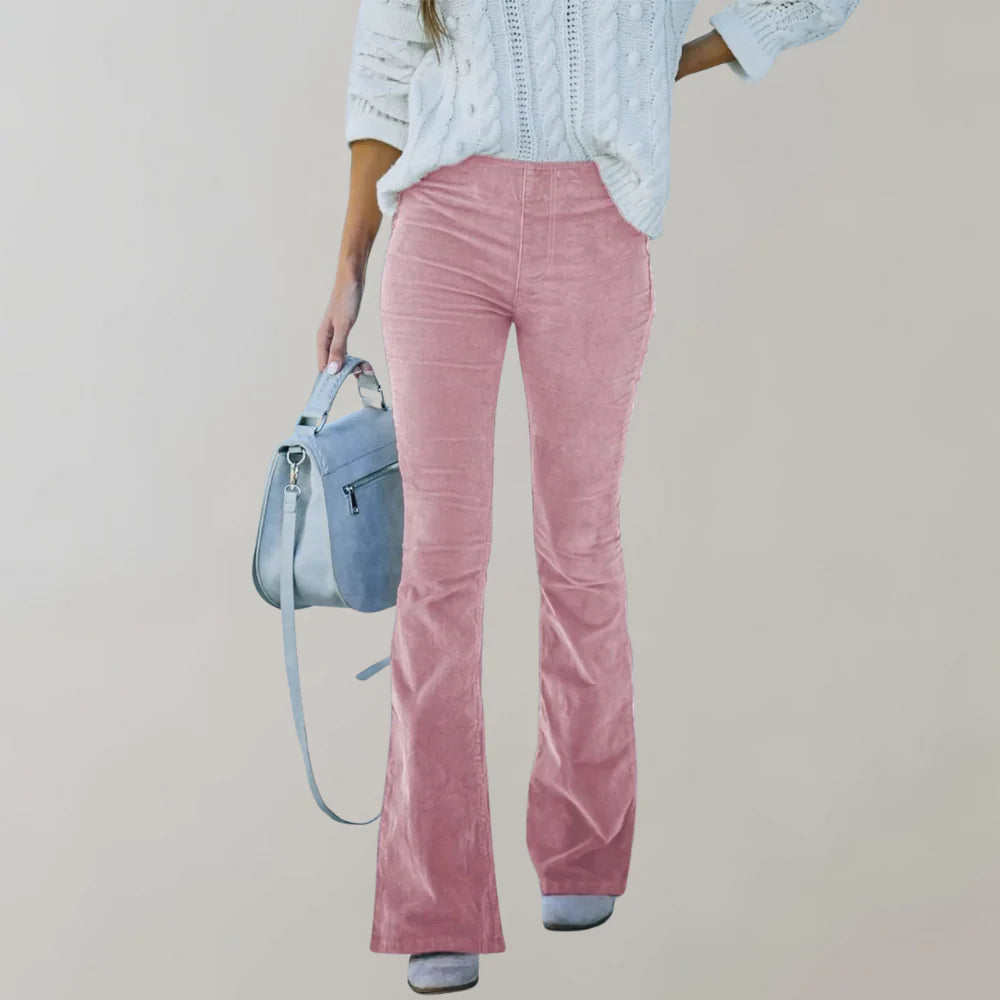 Ingrid - Flare Pants Med Høy Midje Og Smigrende Passform, Uanstrengt Stilig Og Komfortabel