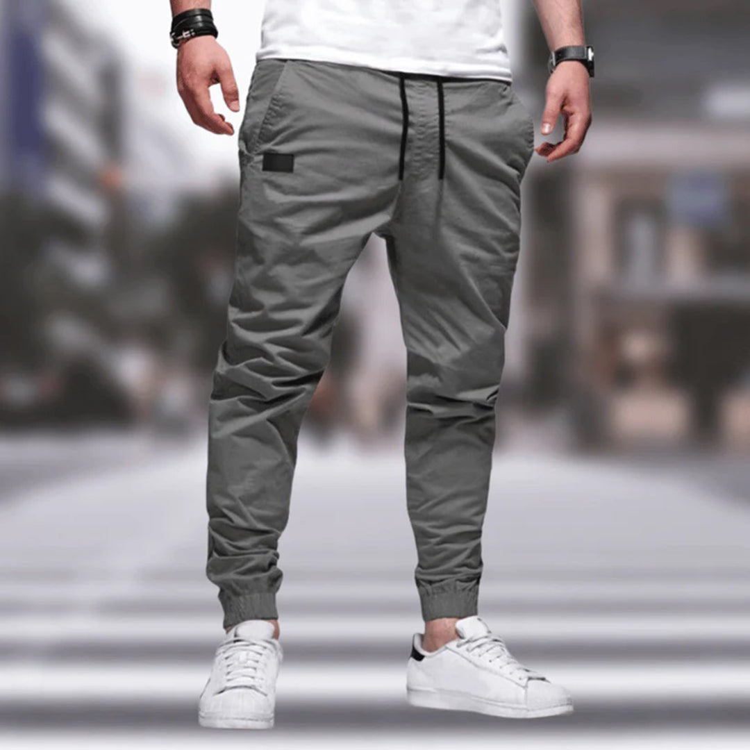 Jason - Moderne joggebukse med avsmalnende passform og justerbar midje