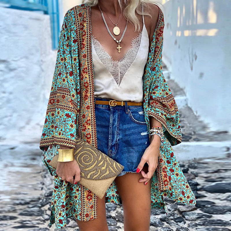 Diana – Stilig Kimono cardigan med utsvingte ermer og åpen front for enkel lagdeling