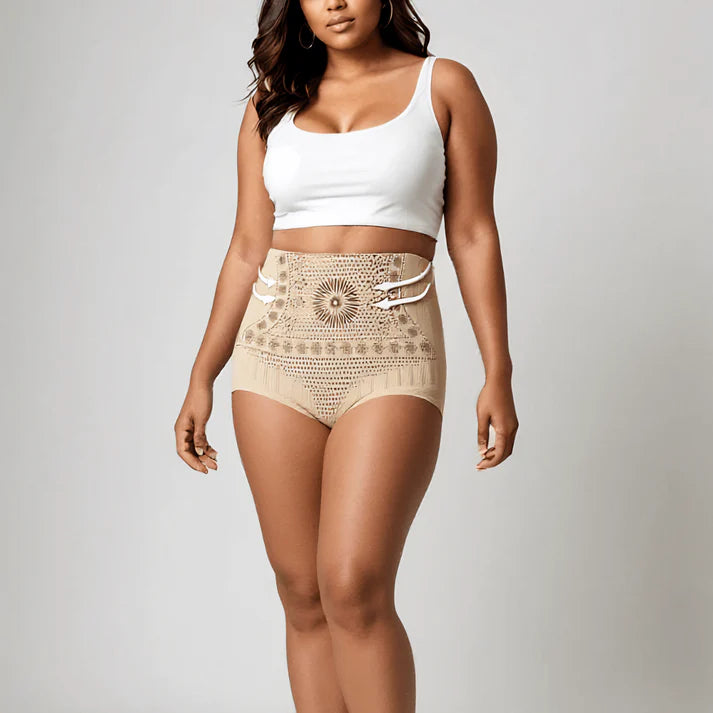 Luna - Shapewear med høy midje med kompresjonspaneler og stilige mønstre