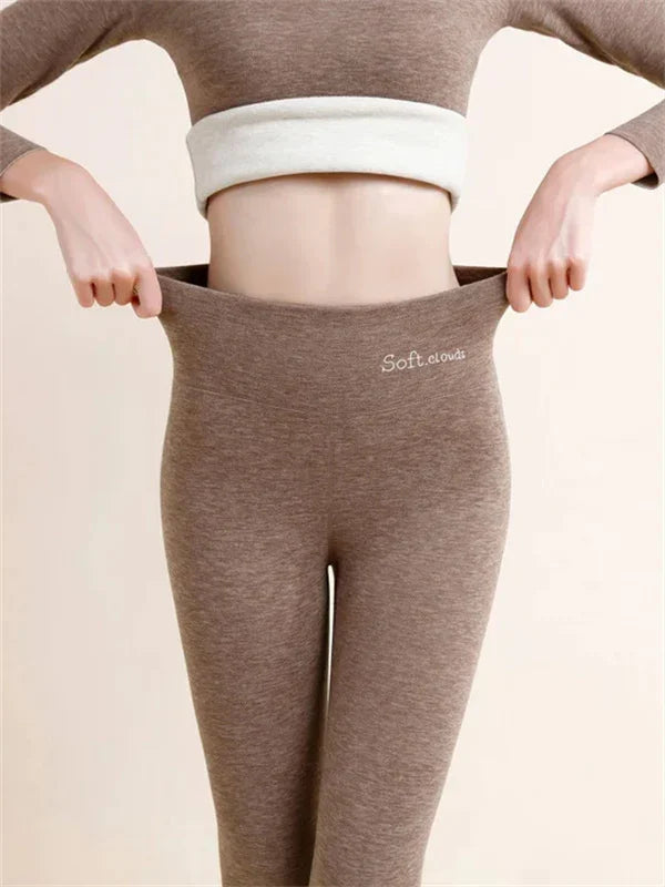 Anna - Varme og koselige fleecefôrede leggings med høy midje