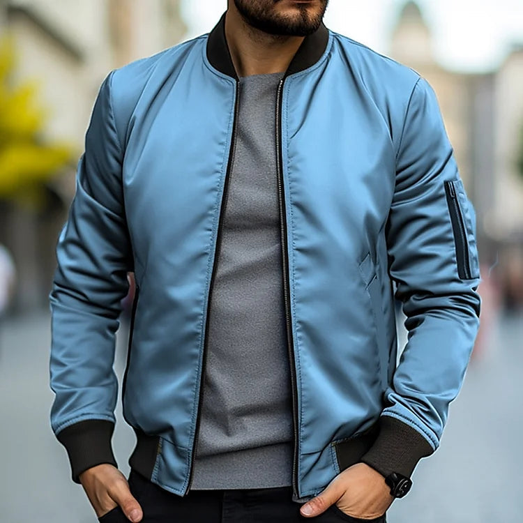James - Stilig jakke med glidelås foran og lange ermer for en raffinert hverdagslook