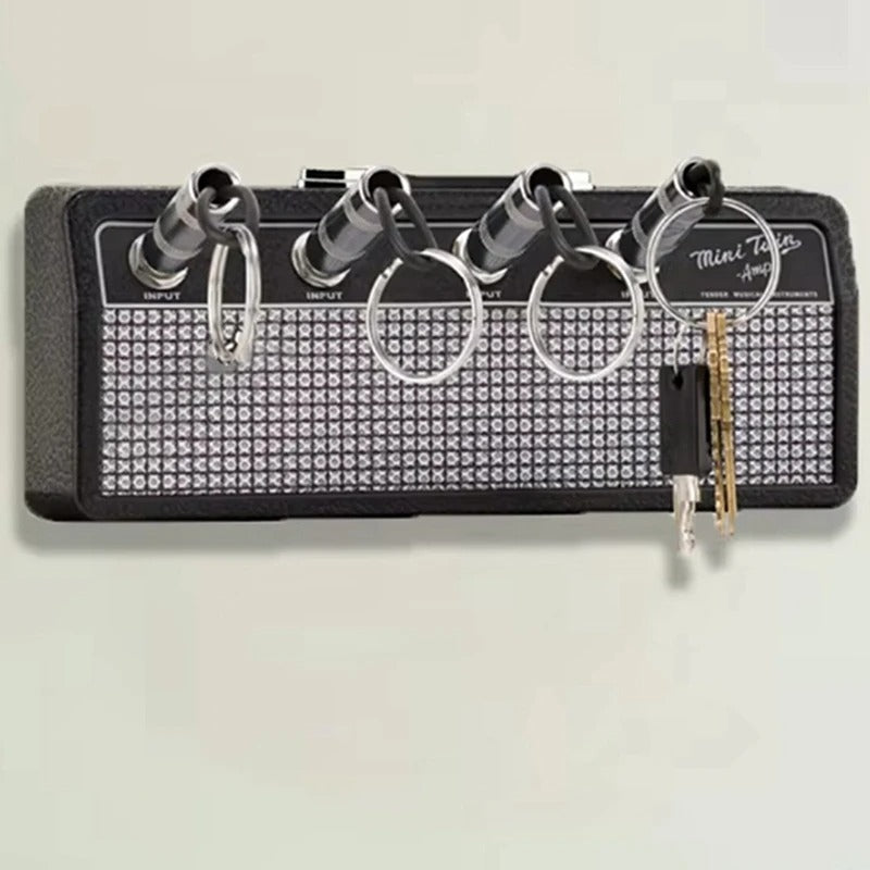 RockKeys - Vintage nøkkelholder for gitarplugg for musikkelskere
