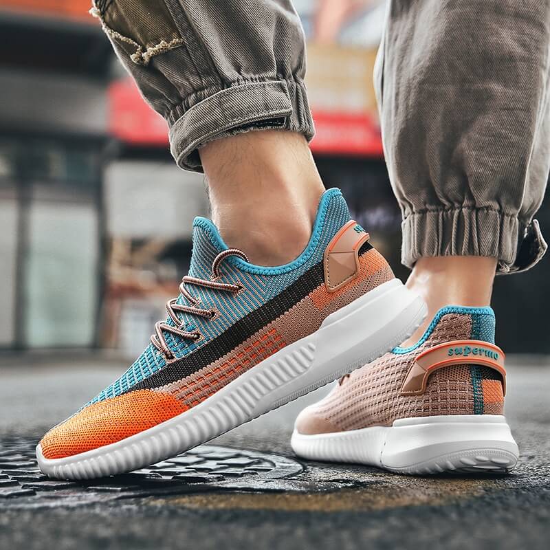 FlexStep - uformelle lette og pustende joggesko med sklisikker yttersåle