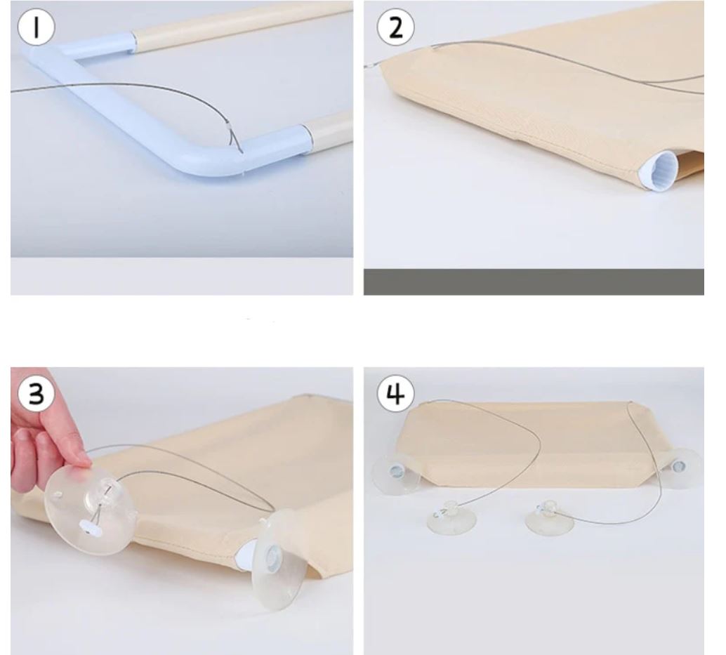 VistaPaws - Komfortabel hengekøye for katt i vinduet