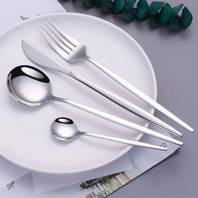 SterloLux - 24-delers moderne bestikksett for elegante middager
