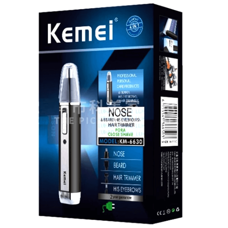 TrimEase - Bærbar øre- og nesehårtrimmer med oppladbart USB-batteri