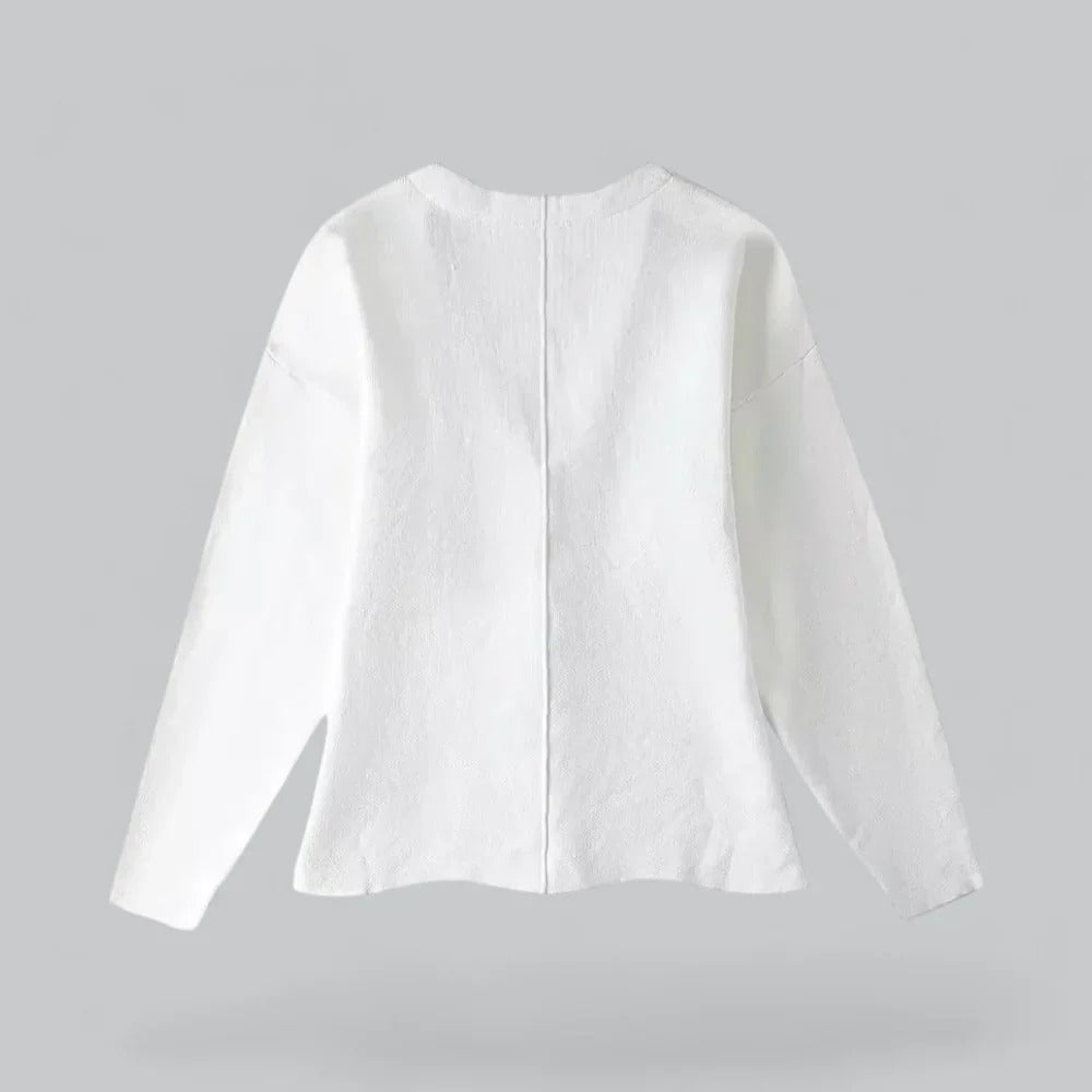 Jasmine - Flatterende cardigan med V-hals, lange ermer og allsidig passform