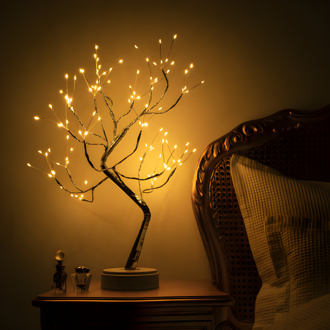 GlowTree – Elegant LED-trelampe med myk glød for en koselig atmosfære