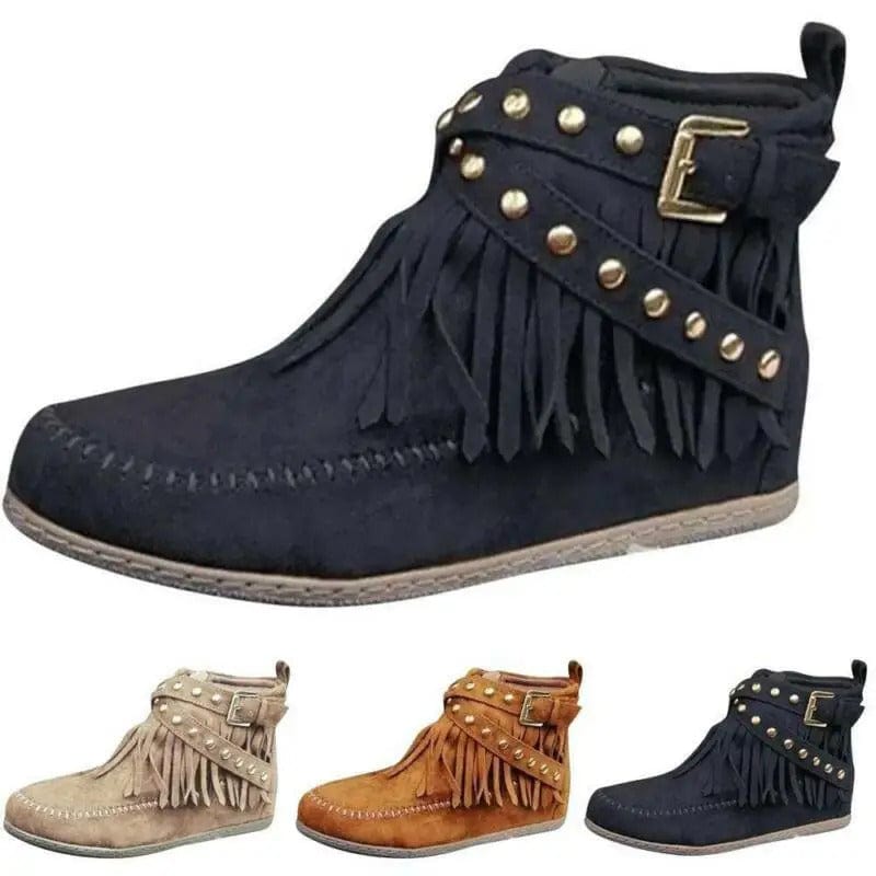 Avery – Behagelige Mellomleggstøvler med Stilig Ankelstropp