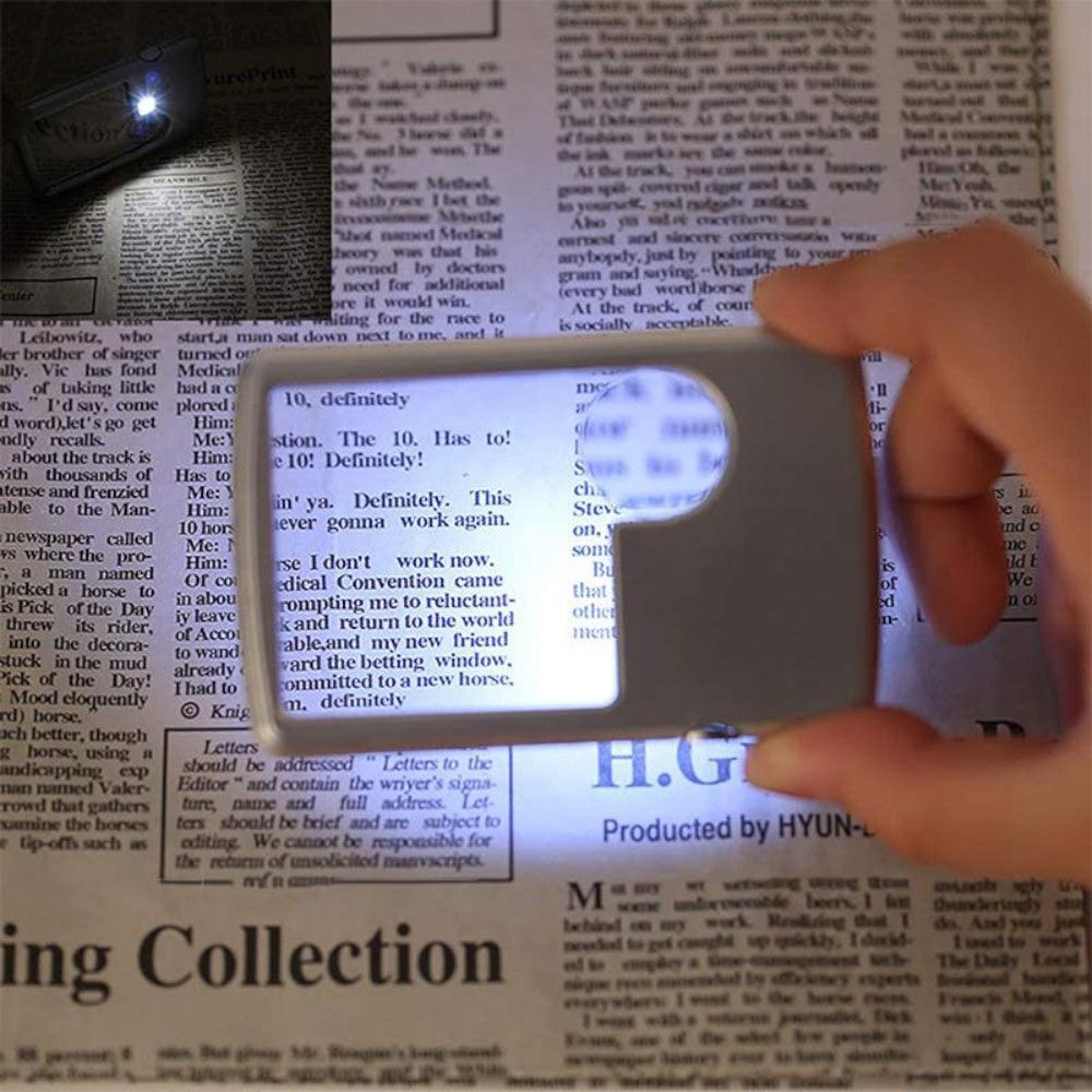 BrightScope – Kortformet LED Forstørrelsesglass med Etui