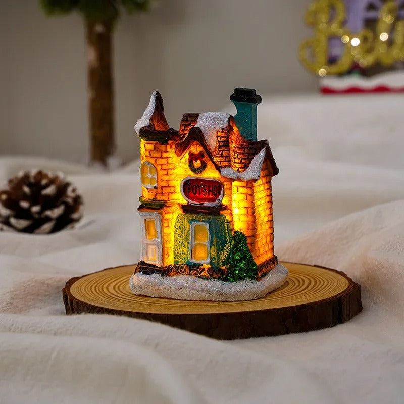 WinterGlow - 6-delt LED-lysende juleby-sett