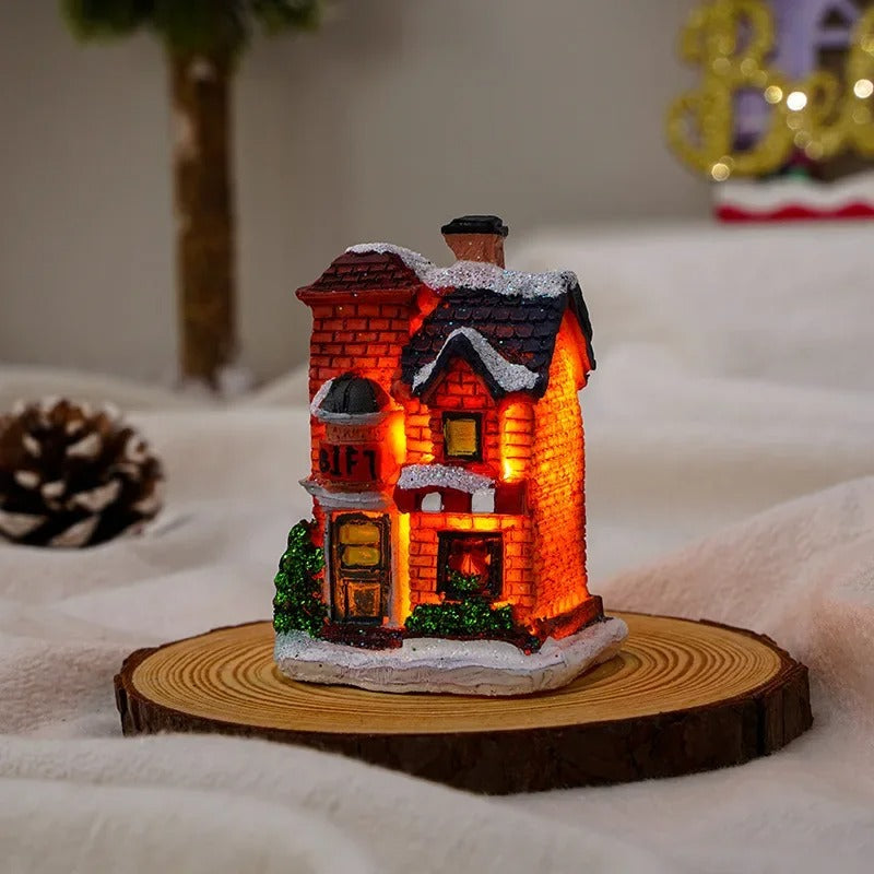WinterGlow - 6-delt LED-lysende juleby-sett