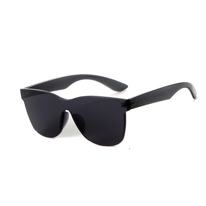 VisionGlow - firkantede solbriller uten innfatning med et dristig og moderne utseende