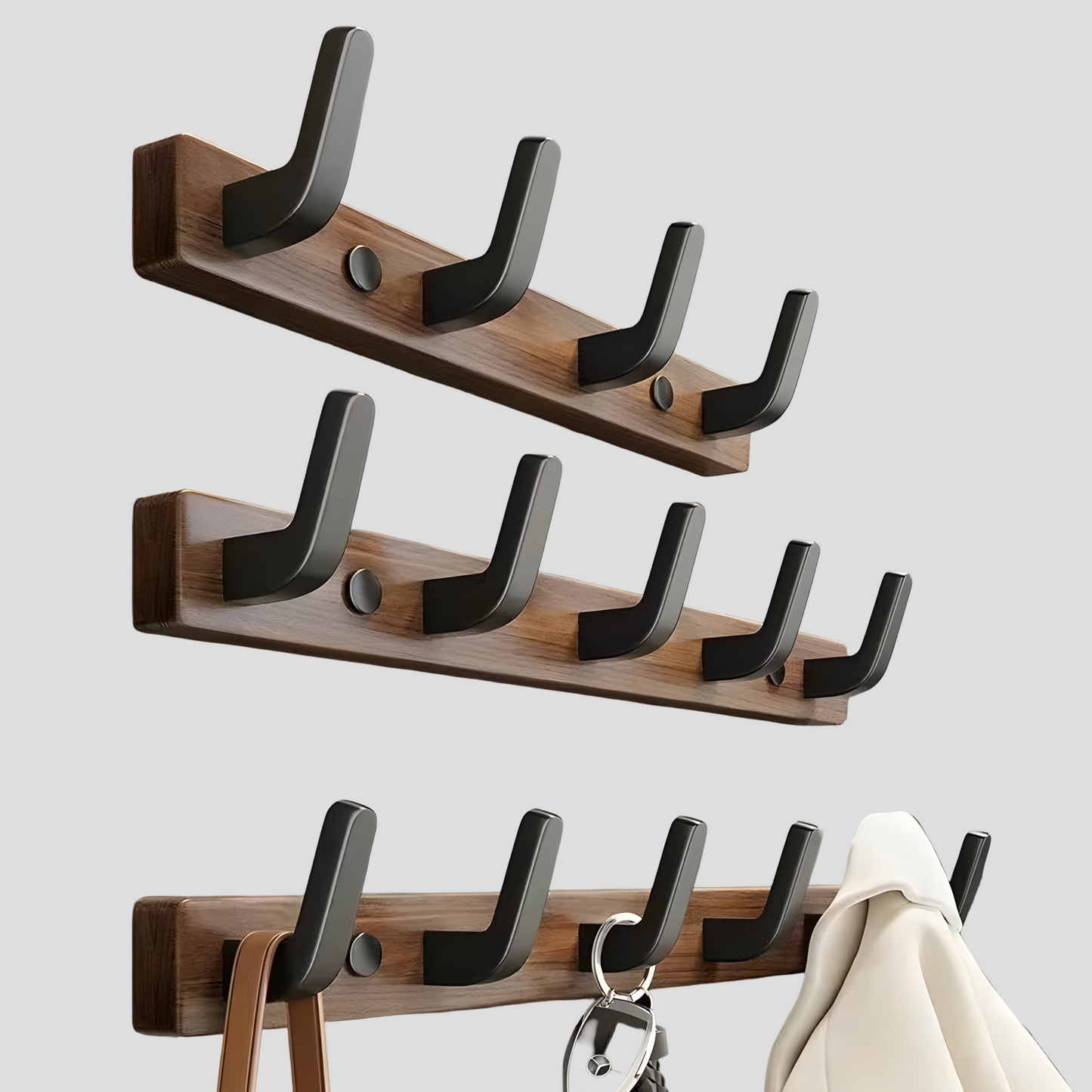 WoodNest - Elegant Veggkrok for Smart og Stilig Oppheng