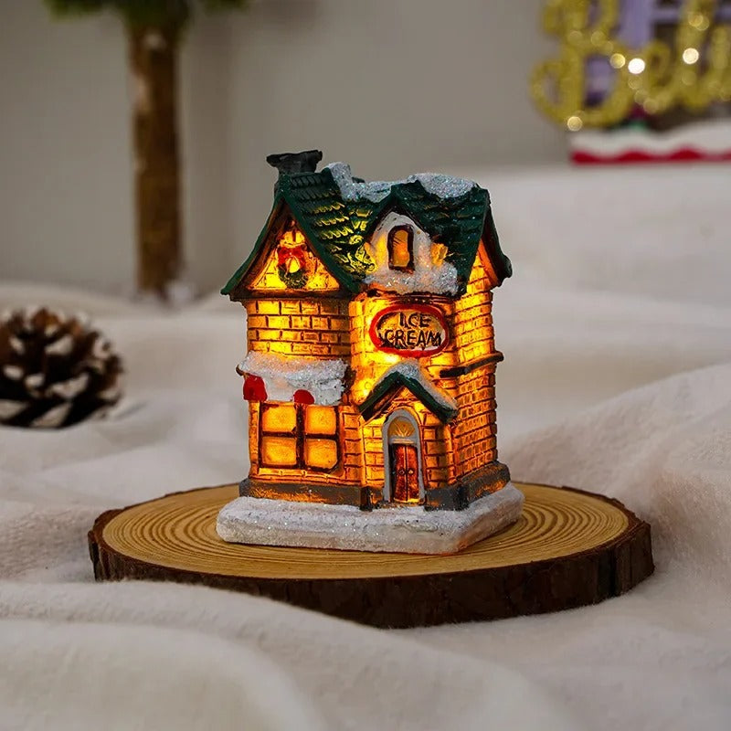 WinterGlow - 6-delt LED-lysende juleby-sett