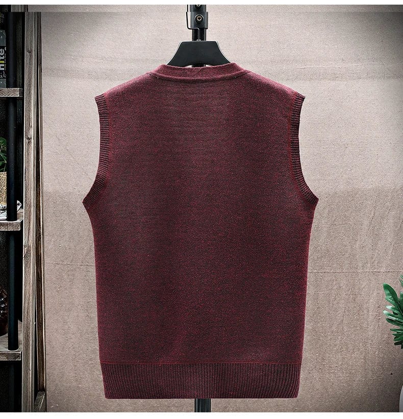 Leo – Klassisk Genservest med V-Hals og Knapp Foran