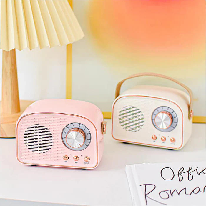 SoundEcho vintage Bluetooth-høyttaler med FM-radio og bass