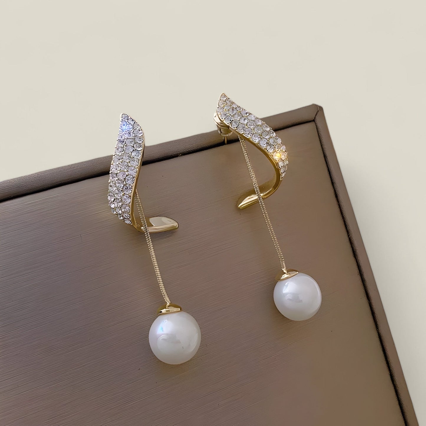 Elise - Elegant Boho-Chic Crystal Øredobber med Frynser-3