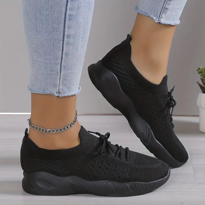 Sophia – Trendy sneakers med snøring og avslappet passform