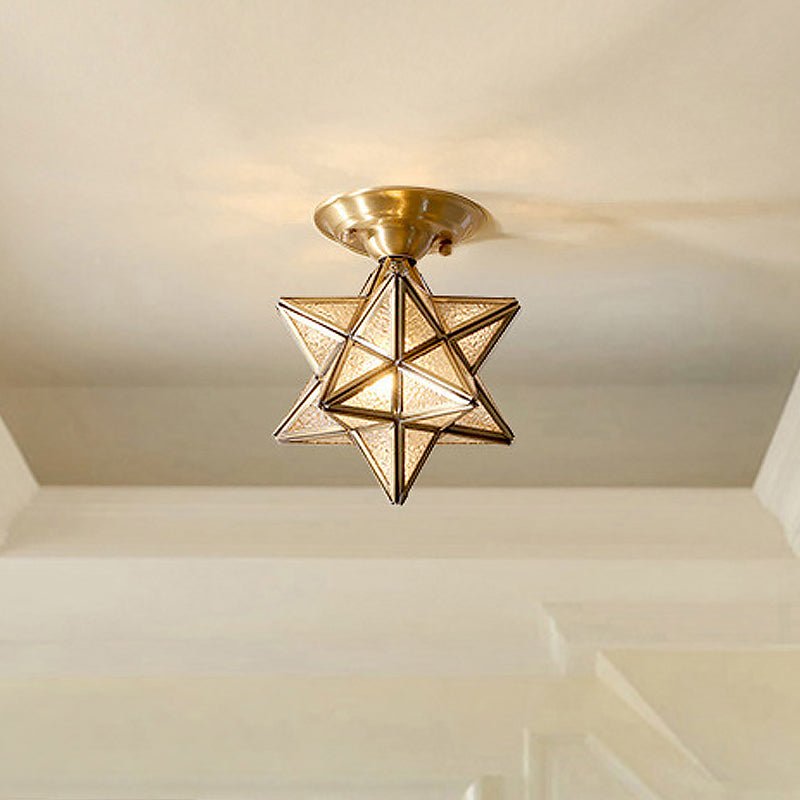 LumaNest - Taklampe med transparent stjerneformet design og myk, varm LED-belysning