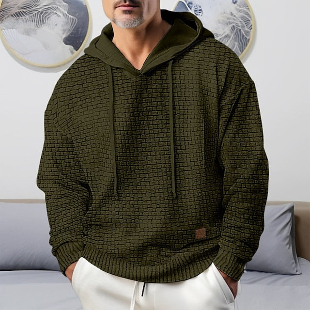 Axel - Avslappet Langermet Hoodie Med Justerbar Snor