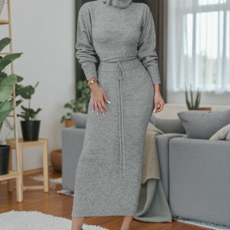 Iselin – Bodycon Todelt Sett med Justerbar Skjørt