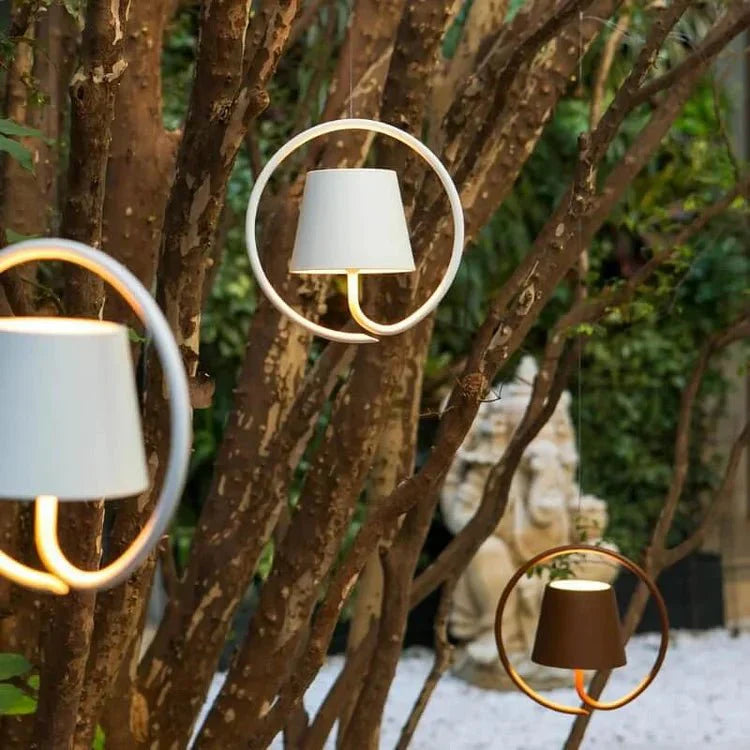 GlowHaven - Oppladbar LED-pendellampe med unik ringdesign