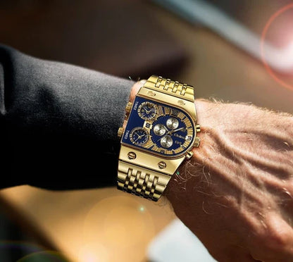 RegalTime - Luksuriøs Sportsklokke med Multi-Tidsone Urskive