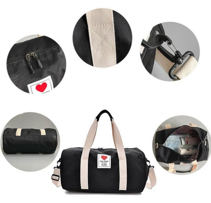 Aria - treningsbag for reise Rommelig og stilig design med ekstra skolomme og justerbar stropp