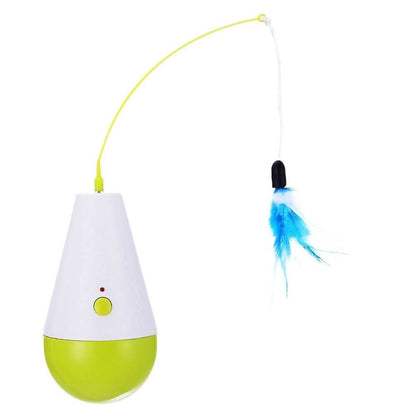 PouncePlay - Elektrisk katteleke med fjærfeste og fjær