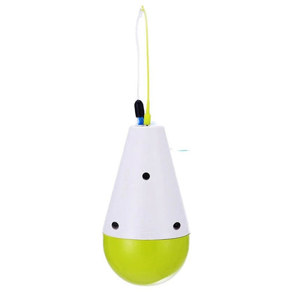 PouncePlay - Elektrisk katteleke med fjærfeste og fjær