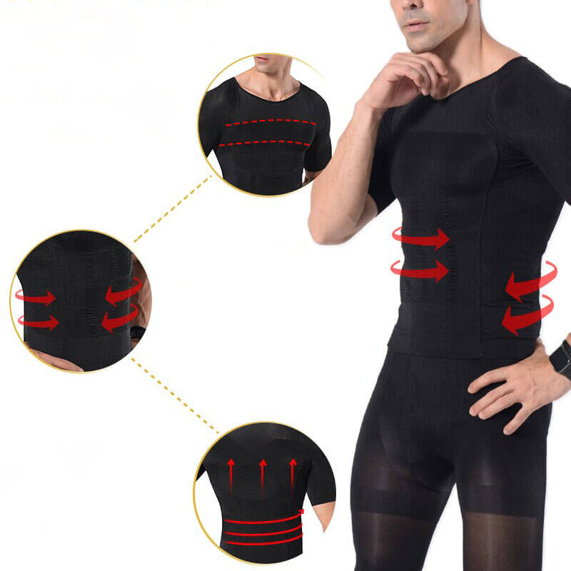 Logan - kompresjons body shaper som umiddelbart slanker bryst, midje og mage
