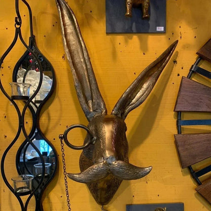 AnimalCraft - Håndlaget Dyrehode Skulptur i Harpiks for Unik Dekorasjon