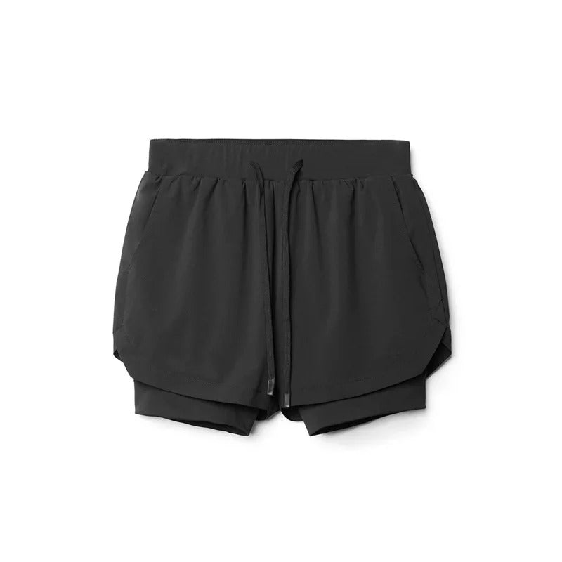 Kaelix - Dobbeltlags Løpeshorts Med Pustende Design