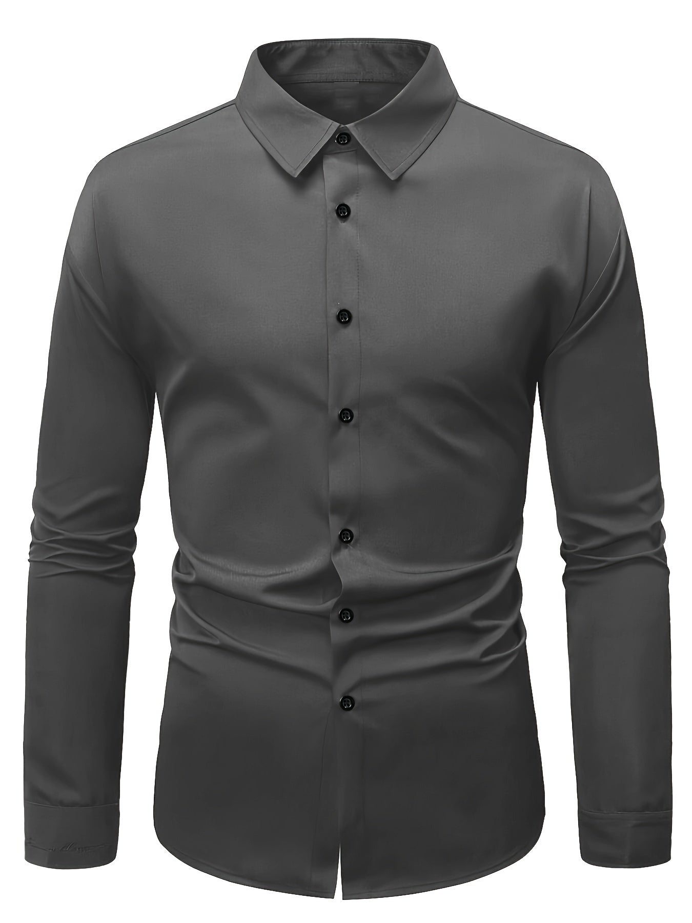 Adrian - Slim Fit-skjorte med knappelukking