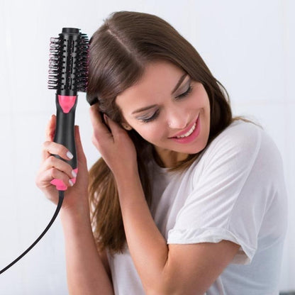 GlossBrush - 3 i 1 Hårfønerbørste for tørking, styling og retting