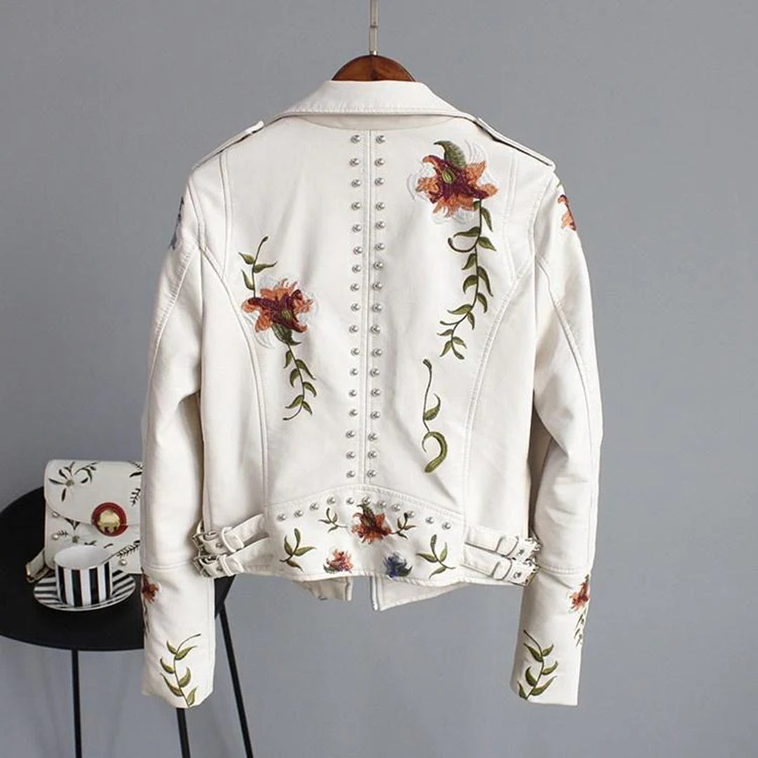 Cori - Elegant jakke med blomstermønster og lange ermer