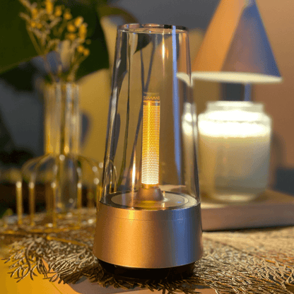 LumiAura - Romantisk LED-lampe i stearinlysstil som kan dimmes