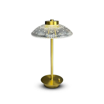 CrystalDrop - Oppladbar LED-bordlampe med vanndråper og trinnløs dimming