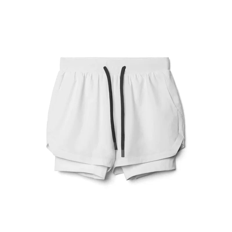Kaelix - Dobbeltlags Løpeshorts Med Pustende Design