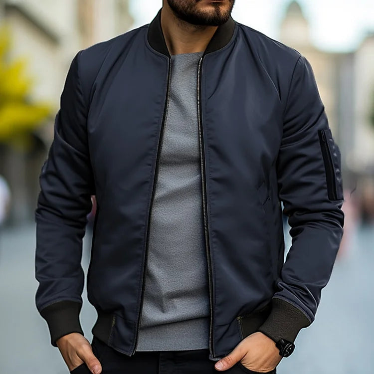James - Stilig jakke med glidelås foran og lange ermer for en raffinert hverdagslook